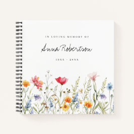 Wildblume Wasserfarbe Notizbuch