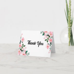 Wildblume Wasserfarbe Vielen Dank Notecard Karte