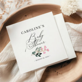 Wildblume Watercolor Babydusche Napkins Serviette