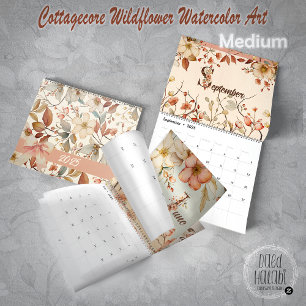 Wildblume Watercolor Kunst, Dichtung und Musik Kalender