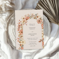 Wildblume Wedding Boho Country Einladung