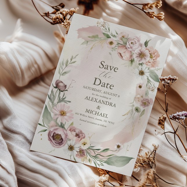 Wildblume Wedding Boho Country Floral Save The Date (Von Creator hochgeladen)