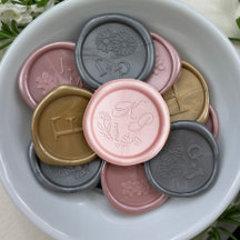 Wildblume Wedding Monogram Wax Siegel
