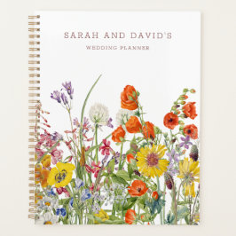 Wildblume Wedding Planner - Personalisiertes Noteb Planer