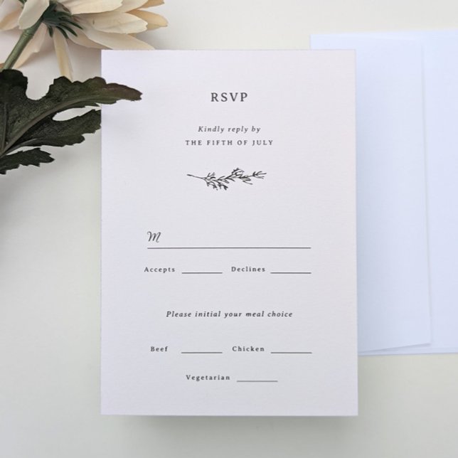 Wildblume Wedding RSVP Card (Von Creator hochgeladen)