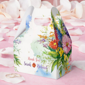 Wildblume Wedding, rustikale Blumenbesichtigung Da Geschenkschachtel