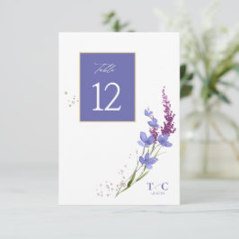 Wildblume Wedding Texture Table No. Peri ID954 Einladung