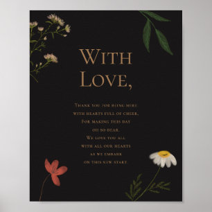 Wildblume Wedding Vielen Dank für Ihre Teilnahme Poster