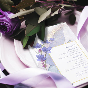 Wildblume Wedding Watercolor Menü Peri ID954