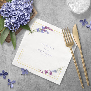Wildblume Wedding Watercolor Names Peri ID954 Serviette