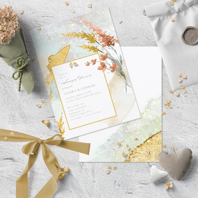 Wildblume Wedding Watercolor Probe Gold ID954 (Von Creator hochgeladen)