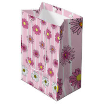 Wildblume Whimsy pink und White Daisies