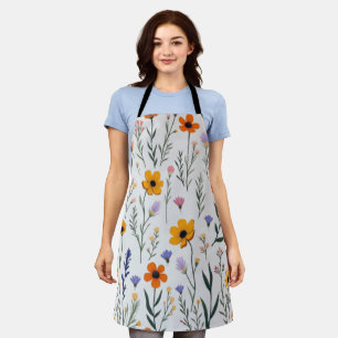 Wildblume Whimsy - Weiches Wiesenmuster Schürze