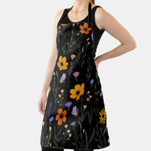 Wildblume Whimsy - Weiches Wiesenmuster Schürze