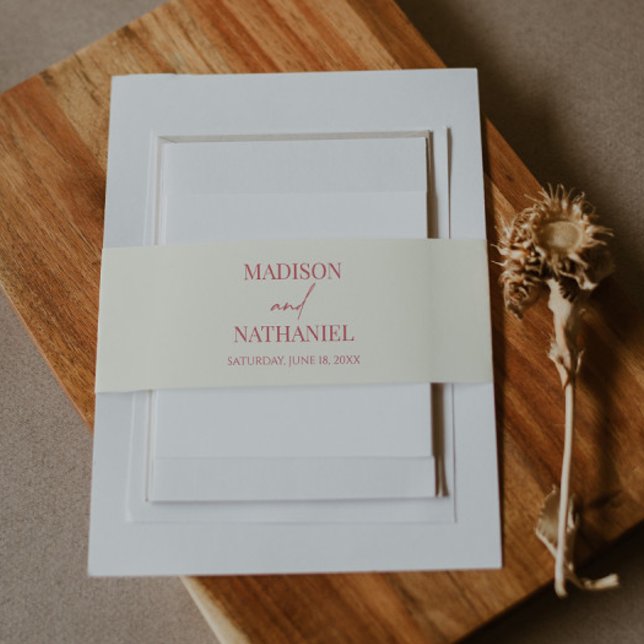 Wildblume Wild Blume Blumengarten Hochzeit Einladungsbanderole (Von Creator hochgeladen)