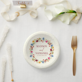 Wildblume Wild Blume Blumengarten Hochzeit Pappteller