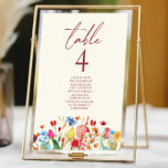 Wildblume Wild Blume Blumengarten Hochzeit Tischnummer<br><div class="desc">Dies ist eine Wildblume Wild Blume Blumengarten Hochzeit Tischnummer mit Namen!</div>