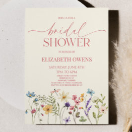 Wildblume Wild Blume Blumenstrauß Brautparty Einladung