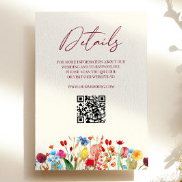 Wildblume Wild Blume Blumenzettel Begleitkarte