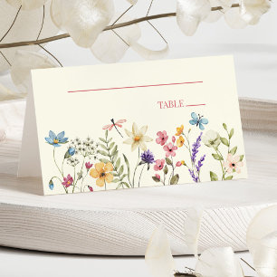 Wildblume Wilde Blume Blumenhochzeit Platzkarte