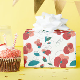 Wildblume Wonderland | Stilisierte Blume Geschenkpapier