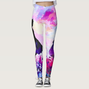 Wildblume Wonderland Wasserfarbe Leggings