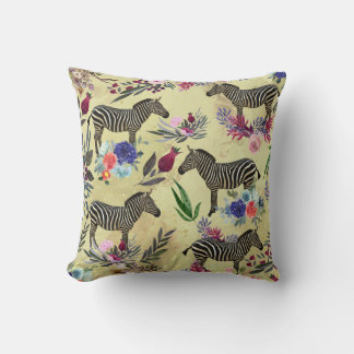 Wildblume Zebra Kissen