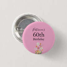 Wildblumen 60. Geburtstag Rosa Party