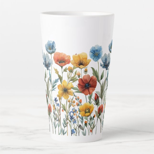 Wildblumen-67548 Milchtasse (Vorderseite)