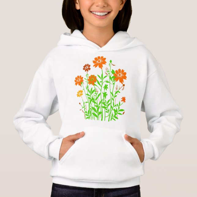 Wildblumen-79156 Hoodie (Vorderseite)