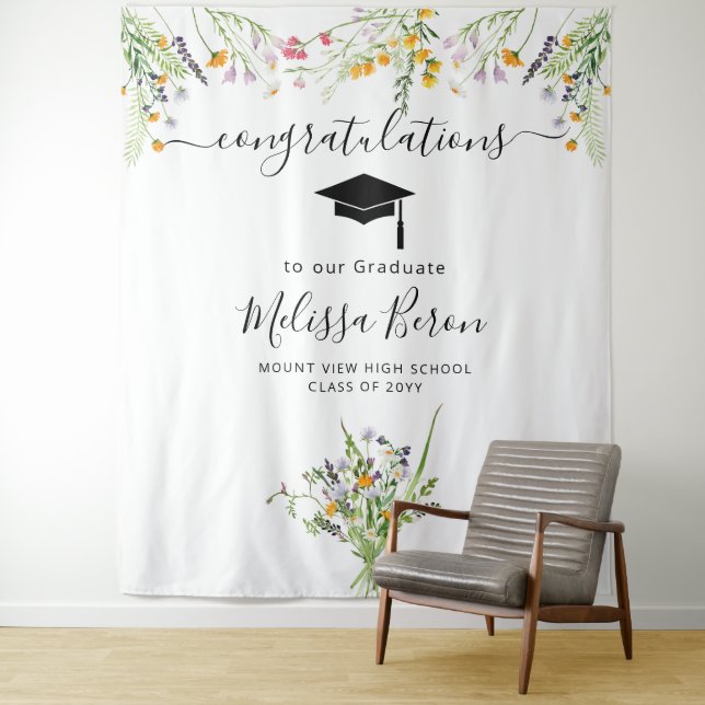 Wildblumen Abschluss Foto Background Foto Stand Wandteppich (Beispiel)