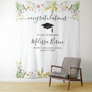 Wildblumen Abschluss Foto Background Foto Stand Wandteppich