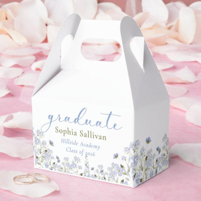 Wildblumen-Abschlussfeier Geschenkschachtel (Hochzeit)