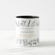 Wildblumen Akzentuieren Kaffee-Tasse mit Inspirier