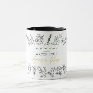 Wildblumen Akzentuieren Kaffee-Tasse mit Inspirier Tasse