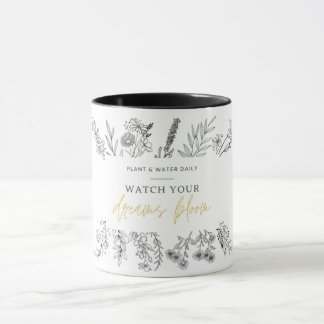 Wildblumen Akzentuieren Kaffee-Tasse mit Inspirier Tasse
