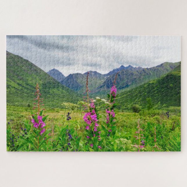 Wildblumen Alaskan Valley (Horizontal)