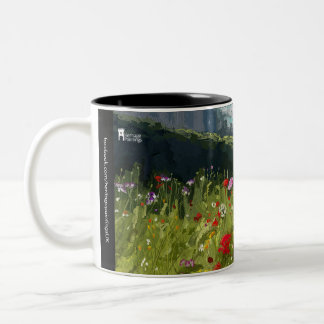 Wildblumen am Schloss Wentworth, Yorkshire - Tasse