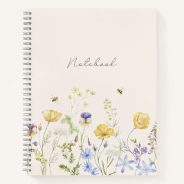 Wildblumen, Aquarell Notizbuch