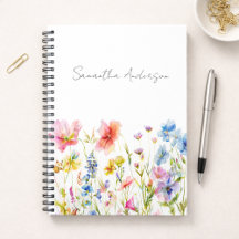 Wildblumen-Aquarell-Personalisiert