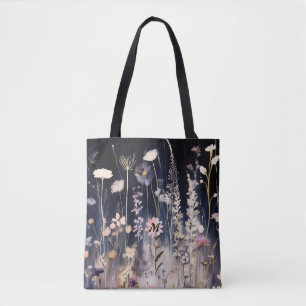 Wildblumen Aquarellspüler Schulter Tasche