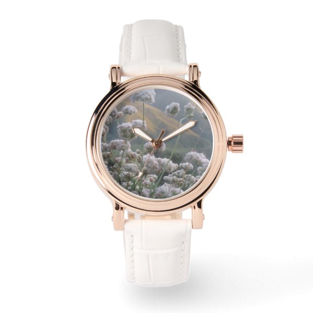 Wildblumen Armbanduhr (Vorderseite)