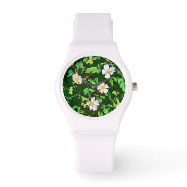 WILDBLUMEN ARMBANDUHR (Vorderseite)