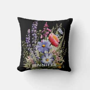 Wildblumen auf dem Schwarzen Kissen für die Freund