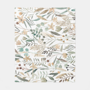 Wildblumen auf der Weide: Aquarellenkarm. Fleecedecke