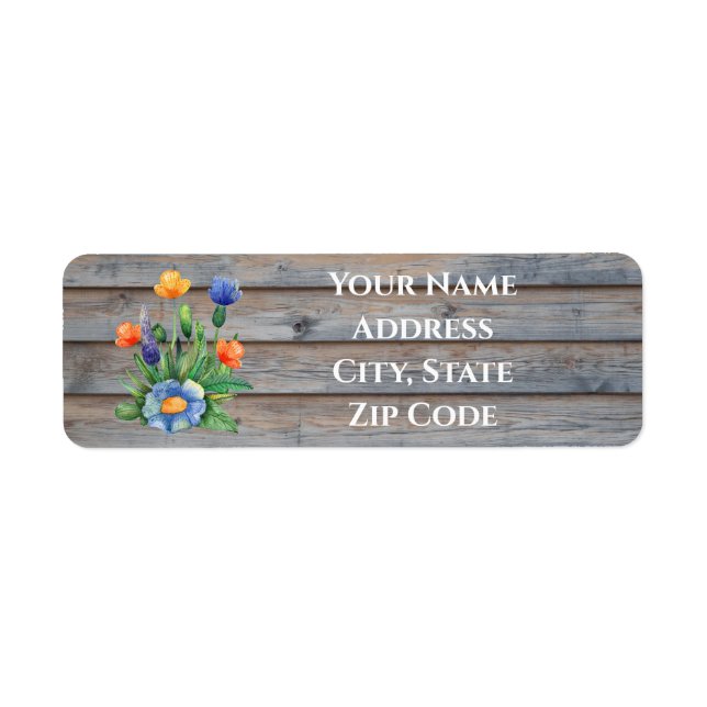 Wildblumen auf Holzplanen (Vorne)