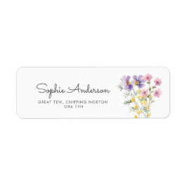 Wildblumen Babyduschadresse