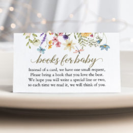 Wildblumen Babydusche buchen Baby in Bloom Begleitkarte