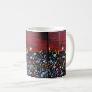 Wildblumen bei Sonnenuntergang Gemälde von Alfred  Kaffeetasse