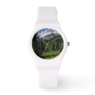 Wildblumen beim Mount Rainier Armbanduhr